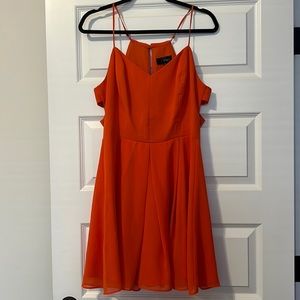 Orange cutout Fable dress